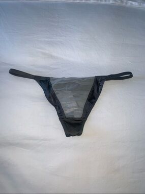 La Perla Black Sheer Mesh Bikini Bottom